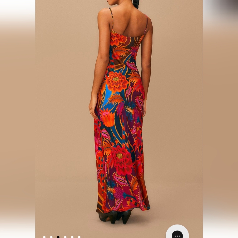 FARM Rio Vintage Wave Multicolor Lenzing™ Ecovero™ Viscose Maxi Dress
